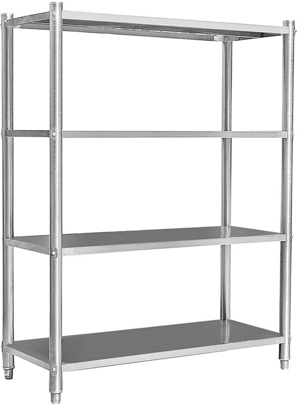 Estanteria de Pie Acero inox 4 estantes de 1200x500x1550h mm H24