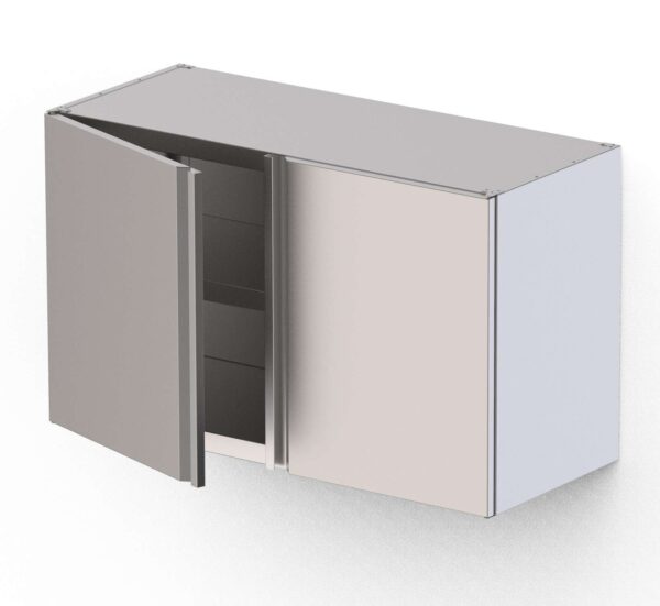 Armario Mural Acero Inoxidable Con 1 Puerta Abatible 600x400x600h mm WMC060460SW