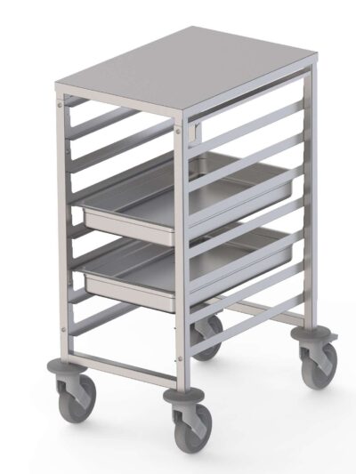 Carro Bandejero Acero Inoxidable Para 8 Bandejas GN1/1 460x640x900h mm TT08NGN1100