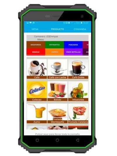 PDA 5 pulgada táctil IP68 con sistema Android, 16Gb almacenaje y 2Gb memoria interna