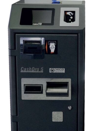 Máquina de Cobro Seguro - Cajón Inteligente CASHDRO5 dim.420x490x800h mm validación de billetes 2 seg. / billete