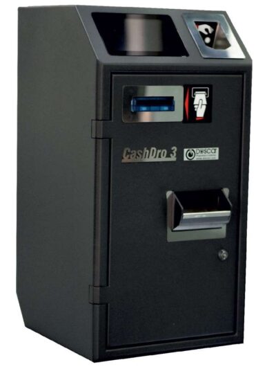 Máquina de Cobro Seguro - Cajón Inteligente CASHDRO3 dim.370x395x738h mm validación de billetes 3 seg. / billete