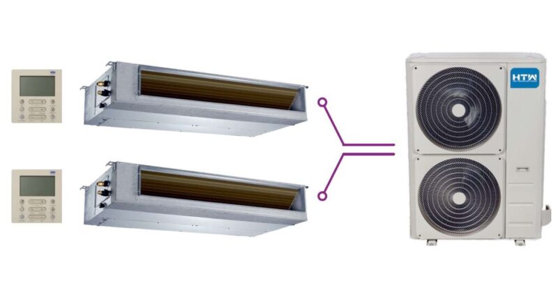 Combinación Twin Conductos 2×7,1 Kw ud.ext.14 Kw Serie IX43