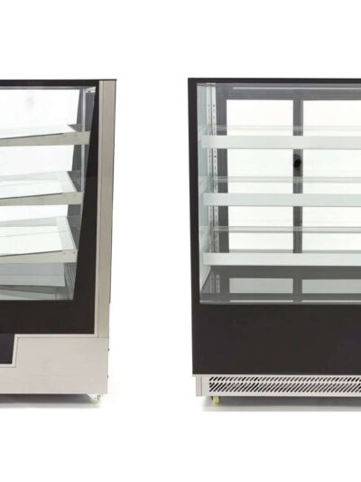 Vitrina Refrigerada Ventilada Total Cristal Recto con 3 estantes de cristal 900X810X1454h mm Línea Pekín XC400L