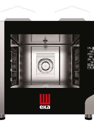 Horno a gas convección MILLENIAL BLACK MASK Pastelería/Panadería 4 bandejas 600x400 mm MKF464GBM Línea Padova