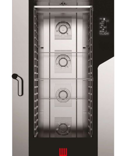 Horno a gas convección MILLENIAL BLACK MASK Gastronomía 20 bandejas GN1/1 MKF2011GBM Línea Padova