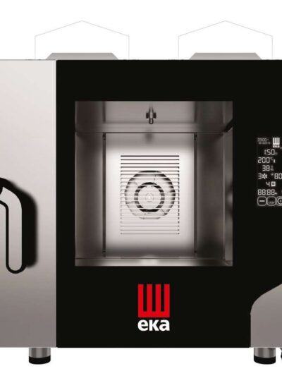 Horno a gas convección MILLENIAL BLACK MASK Gastronomía 5 bandejas GN1/1 MKF511GBM Línea Padova