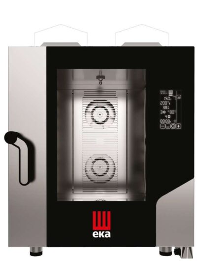 Horno a gas convección MILLENIAL BLACK MASK Gastronomía 7 bandejas GN1/1 MKF711GBM Línea Padova