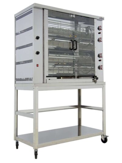 Asador de Pollos a Gas Rotativo Planetario 4 espadas (no incluidas) Línea Badajoz 4ASG-RP