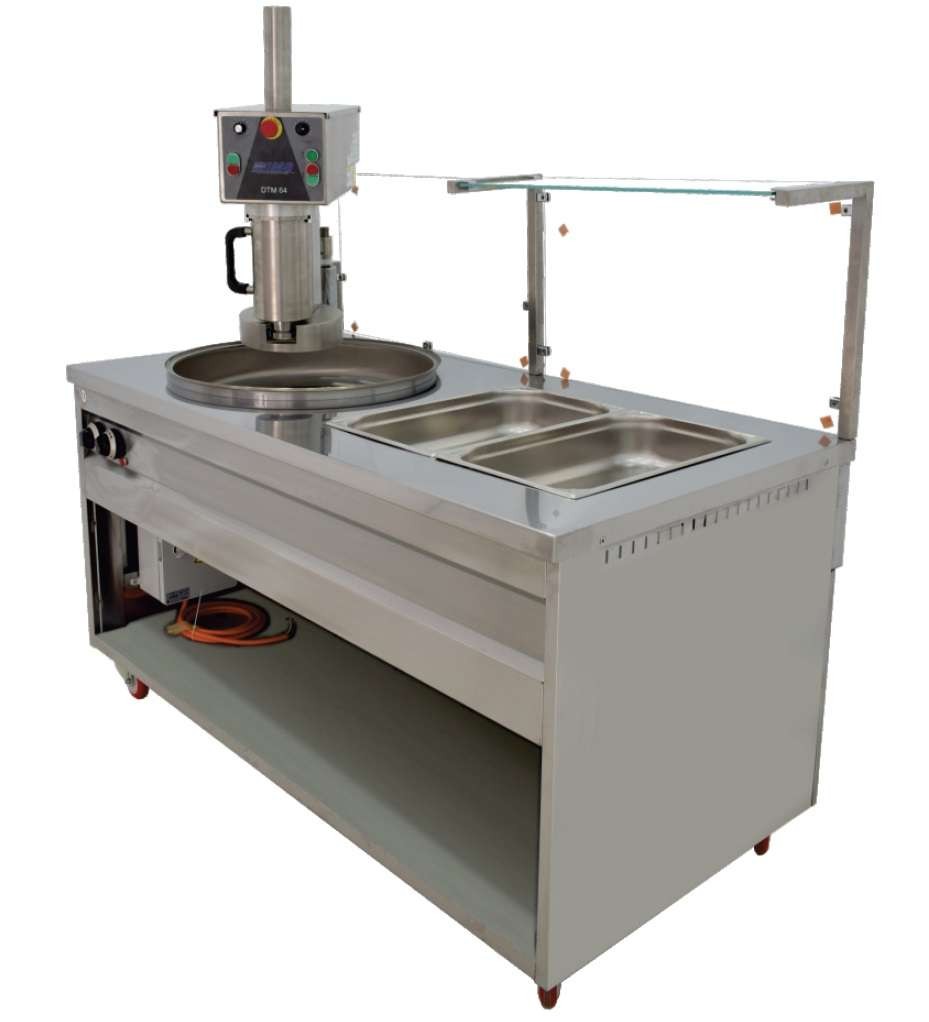 Freidora Eléctrica para churros de 1600x800x850h mm con 1 caldero de 600mm y 2 bandejas GN1/1 Línea Estambul DTM6