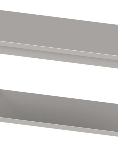 Mesa Central Baja acero inoxidable AISI 201 con estante 2000x700x600 mm MB207 Línea Varsovia (954257200)