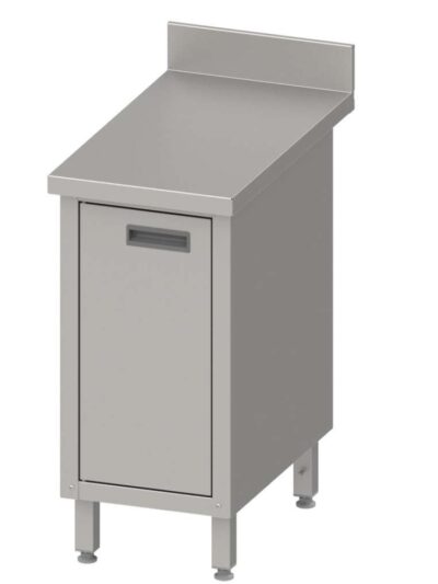 Mesa Mural  acero inoxidable AISI 201 con puertas batientes 600x600x850 mm MMPB066 Línea Varsovia (950146060)
