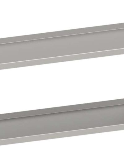 Estante de pared Doble acero inoxidable AISI 201 1200x300x660 mm ED123 Línea Varsovia (951773120)