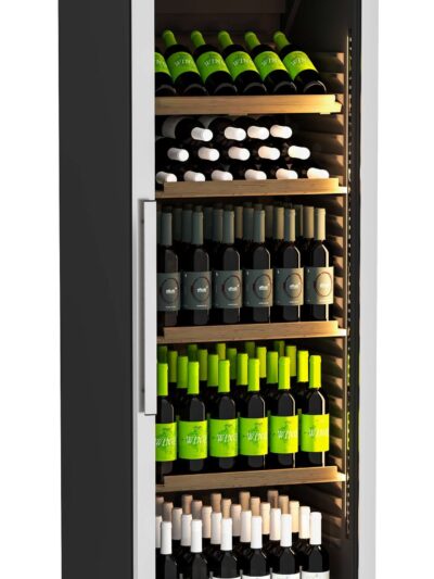 Armario Cava de Vino 72  botellas con 4 ESTANTES DE MADERA(3 Rectos y 1 Superior inclinado)  620X655X1850h mm WR300 Línea Córdoba