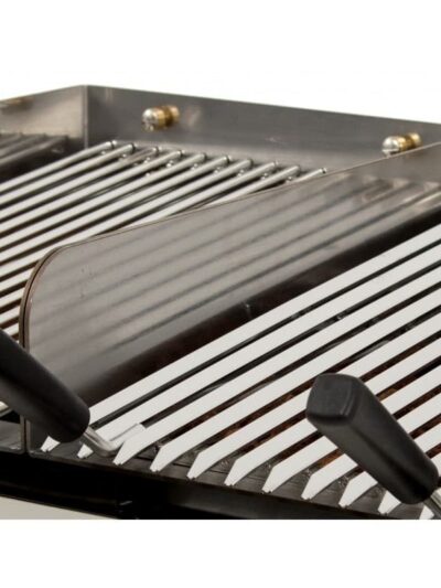 Parrilla varilla acero inoxidable especial Pescado dim.280x500 mm para Barbacoa a Gas con Piedra Volcánica Línea Badajoz PARPES35INOX