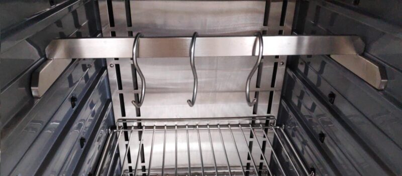 Barra carnicera y Ganchos de acero inoxidable para MC500