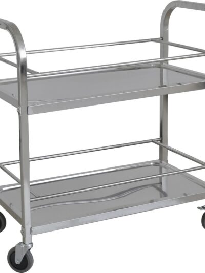 Carro Recogida de Bebidas 2 Niveles en Acero Inoxidable de 950X500X950h mm PEKIN CARROB2