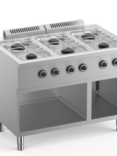 Cocina a Gas 6 Fuegos con Mueble Fondo 700 ELFU711A START LINE