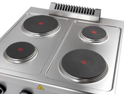 Cocina Eléctrica 4 Placas con Mueble Fondo 700 ELPR77A START LINE