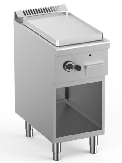 Frytop a Gas Acero Rectrificado 40 cm con Mueble Potencia 5 kW ELFTG74ALF START LINE