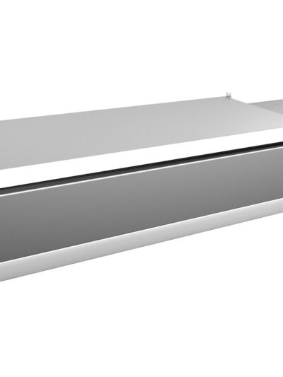 Vitrina 4 cubetas GN1/3 + 1 cubeta GN1/2 con TAPA de 1400 x395 x270h mm PEKIN VRX1400380SL