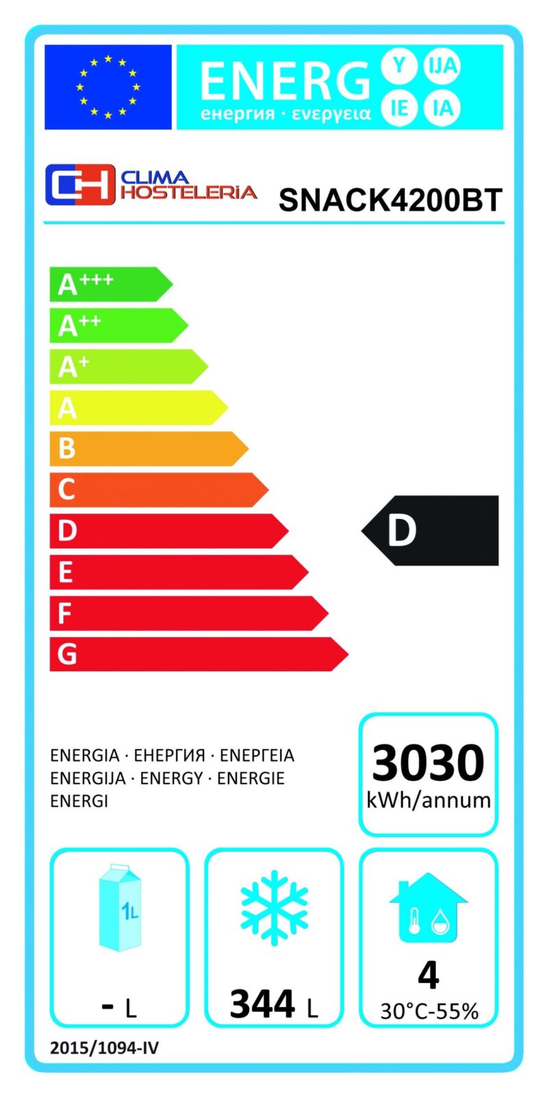 Mesa Congelados Snack Acero Inoxidable 4 Puertas 2230x600x960h mm PEKIN SNACK4200BT