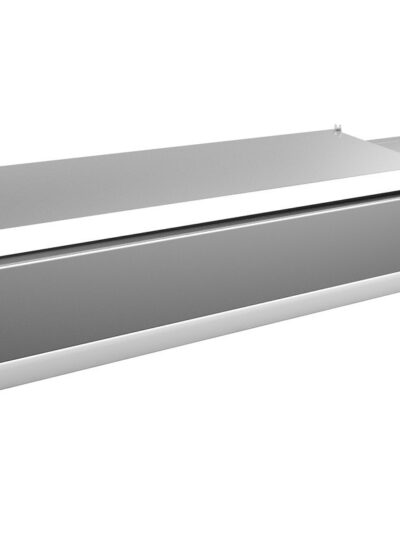 Vitrina 6 cubetas GN1/4 con TAPA de 1400 x335 x270h mm PEKIN VRX1400330SL