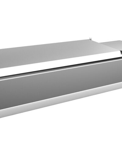 Vitrina 5 cubetas GN1/4 con TAPA de 1200 x335 x270h mm PEKIN VRX1200330SL