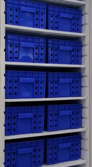 Armario Congelados GN2/1 con 12 Cajones Acero Inoxidable 600 litros de 775x750x1850h mm PEKÍN DF600SS-C
