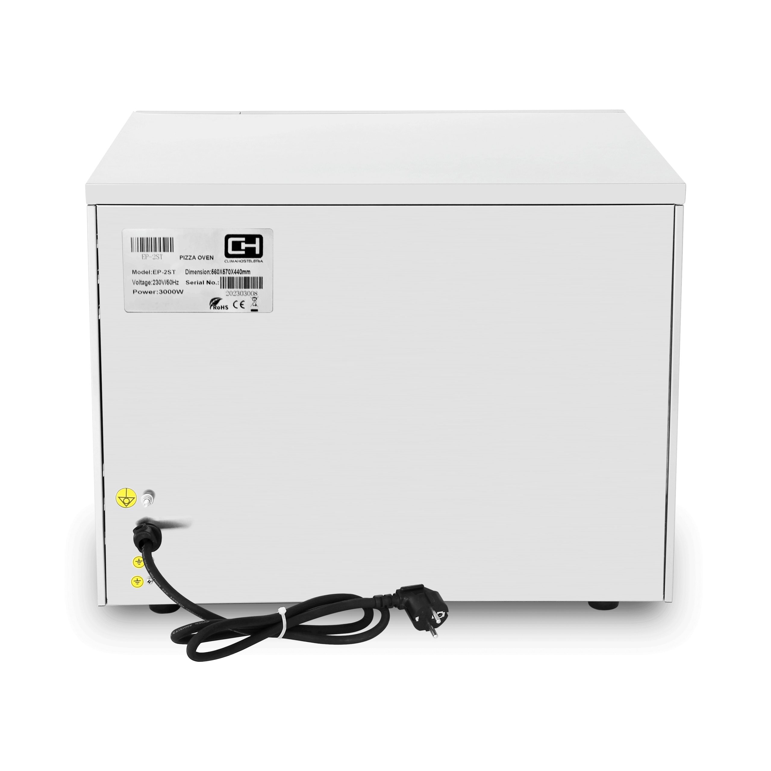 Horno Eléctrico de Pizza Compacto para 2 Pizzas 40 cm EP-2ST Línea Pekín