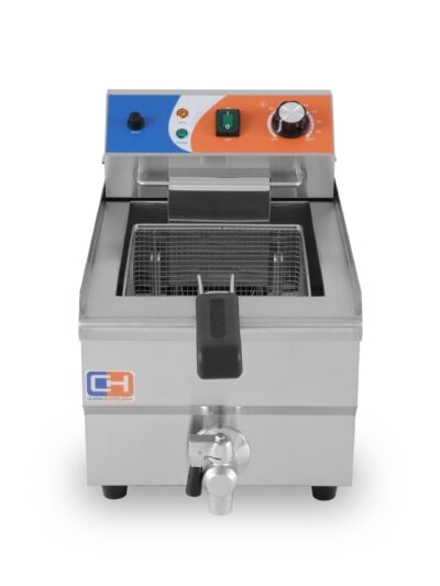 Freidora Eléctrica 10 litros CON Grifo de 280x470x345h mm PEKIN EF-101V