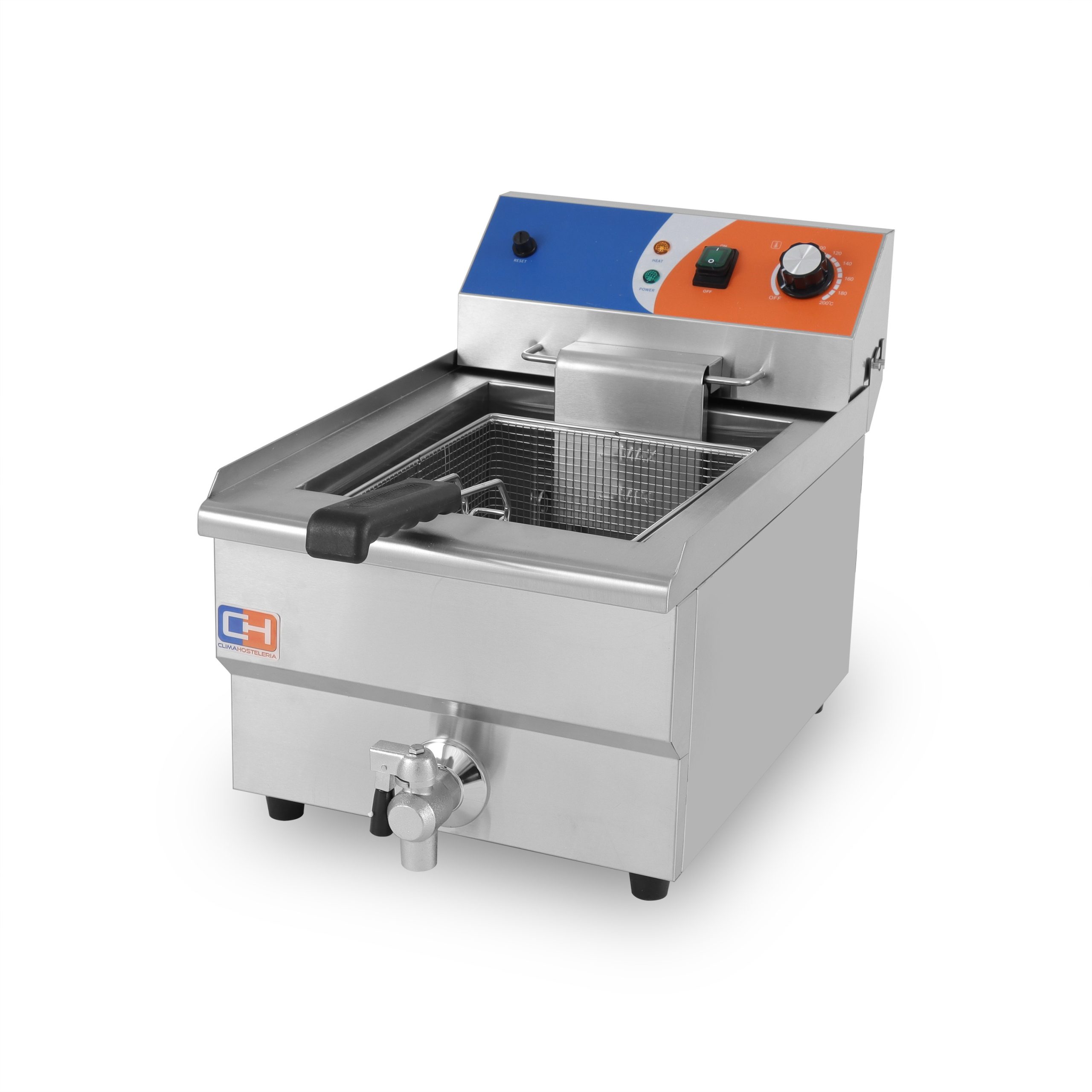 Freidora Eléctrica 12 litros CON Grifo de 336x530x385h mm PEKIN EF-161V