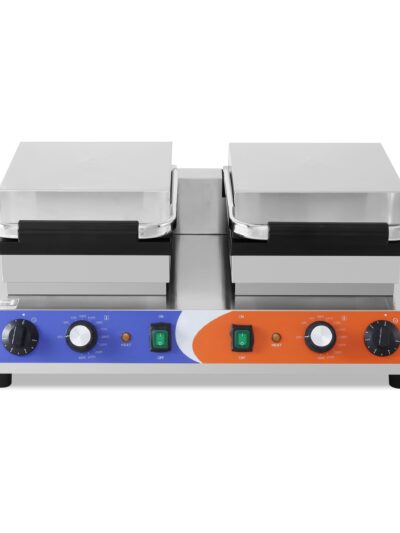 Máquina de gofres Doble  eléctrica 1,5+1,5KW 63X380X270h mm PEKÍN WF-2210-2