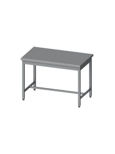 Mesa Central acero inoxidable AISI 201 sin estante 1500x700x850 mm MC157S Línea Varsovia-36 Kg (950087150)