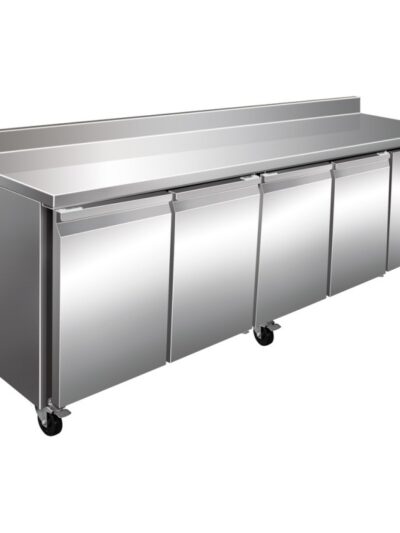 Mesa Refrigerada Snack Acero Inoxidable 4 Puertas 2230x600x960h mm PEKIN SNACK4200TN