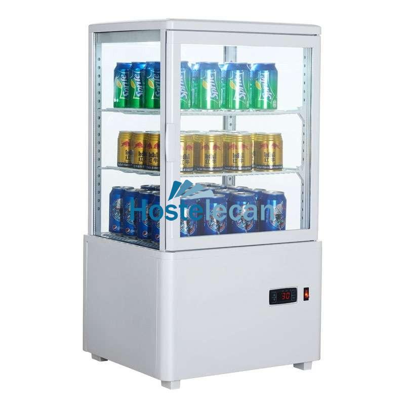 Expositor Refrigerado 4 Caras 58 litros Blanco de 447x400x819h mm Línea Pekín XC58L-B Expositor Refrigerado 4 Caras 58 litros Blanco de 447x400x819h mm Línea Pekín XC58L-B