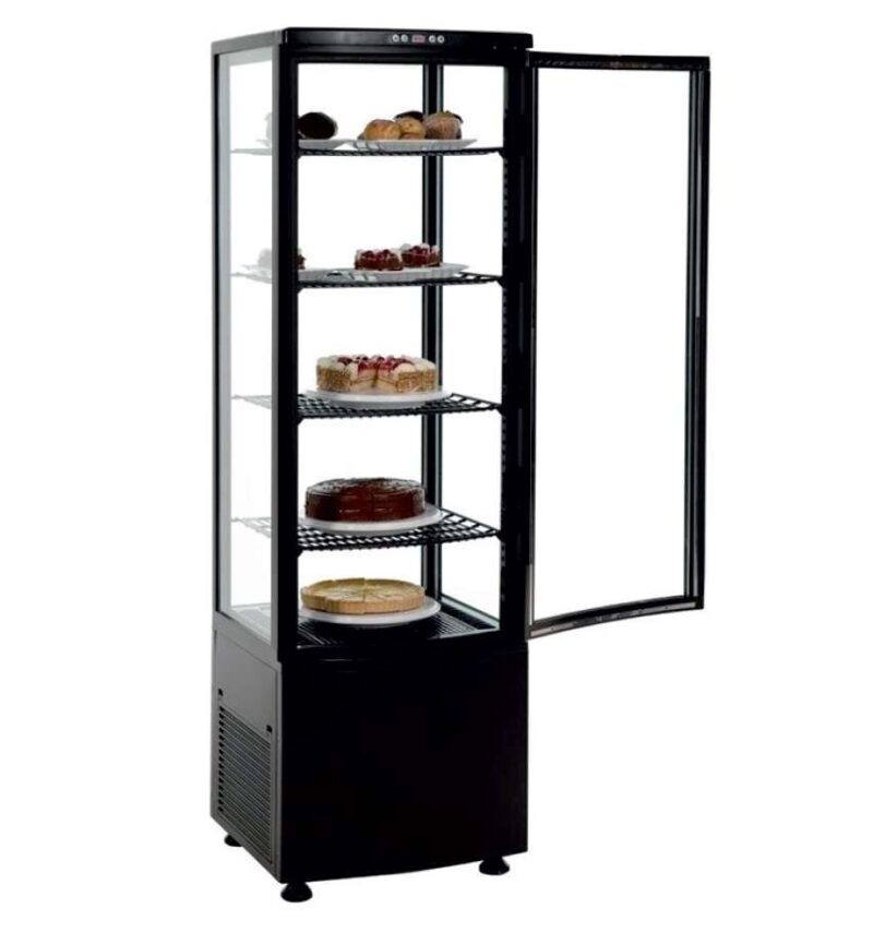 Expositor Refrigerado 4 Caras 238 litros Negro de 515x485x1715h mm Línea Pekín XC238L-N Expositor Refrigerado 4 Caras 238 litros Negro de 515x485x1715h mm Línea Pekín XC238L-N