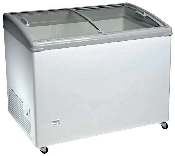 Congelador Horizontal Puerta Vidrio Curvo Corredera de 1503 x670 x900h mm AVEIRO TCHC500N