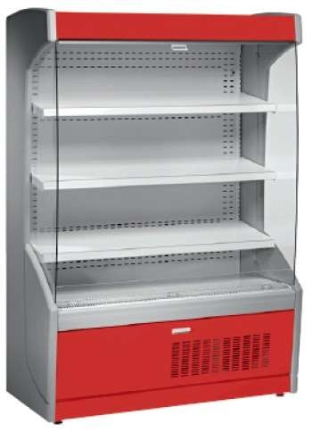 Mural Refrigerado Expositor 4 Estantes Fondo 700 de 1530 x700 x1998h mm AVEIRO MPL150-R color rojo