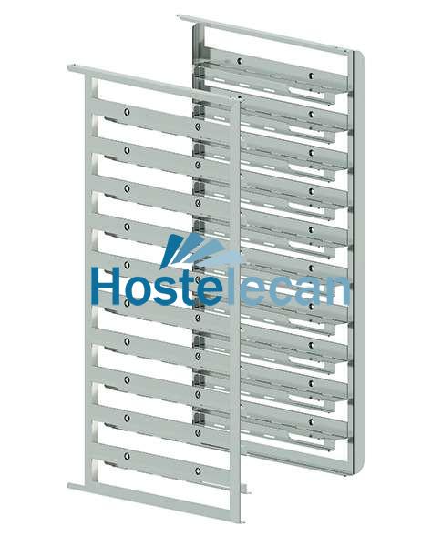 Kit de soportes laterales bivalentes capacidad 10 bandejas GN1/1-600X400 mm MILLENNIAL MKSBX1016 Línea Padova Kit de soportes laterales bivalentes capacidad 10 bandejas GN1/1-600X400 mm MILLENNIAL MKSBX1016 Línea Padova