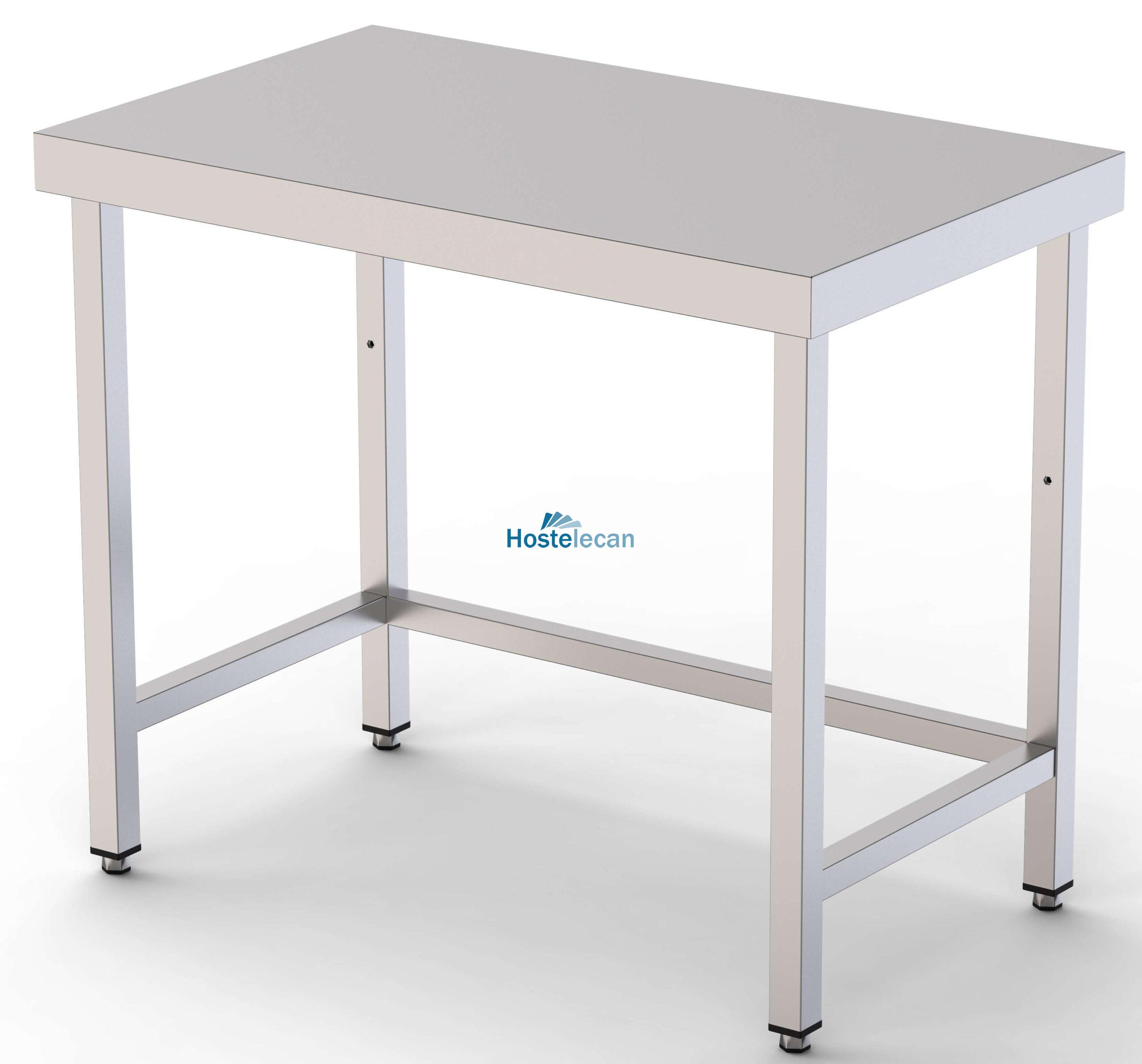 Mesa de Trabajo Acero inoxidable Central Sin Estante 600x600x850h mm WTC160060S0