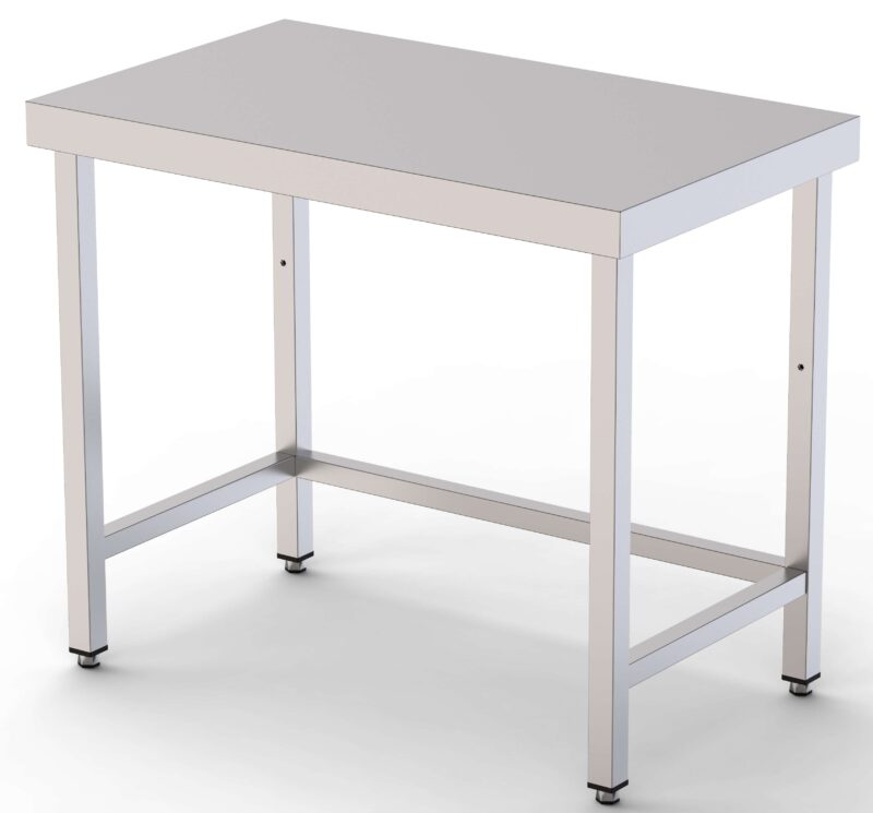 Mesa de Trabajo Acero inoxidable Central Sin Estante 2600x600x850h mm WTC160260S0