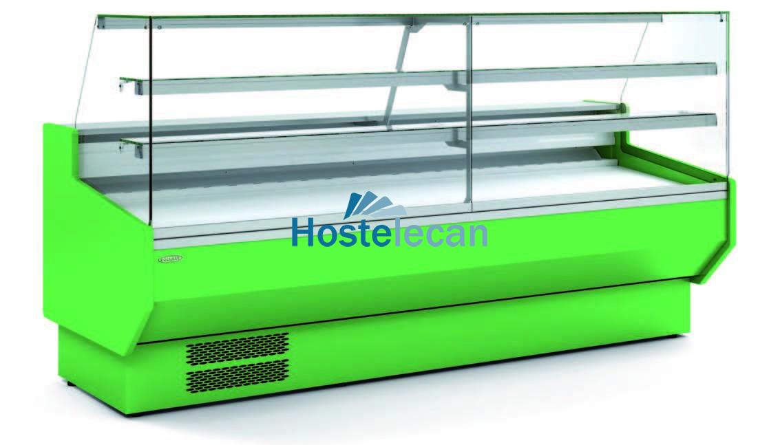 Vitrina Refrigerada Cristal Recto pastelería Fondo 900 dim.1055x940x1235h mm Línea Córdoba VEPD-9-10-RR