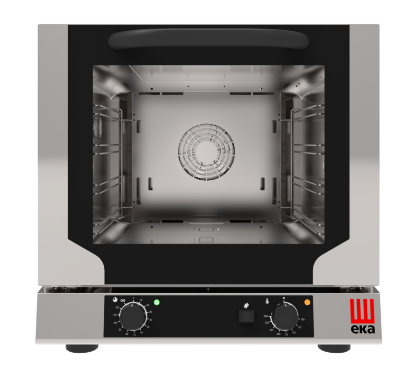 Horno eléctrico convección SNACK con HUMIDIFICACIÓN 4 bandejas 43×34 cm EKF423UP Línea Padova