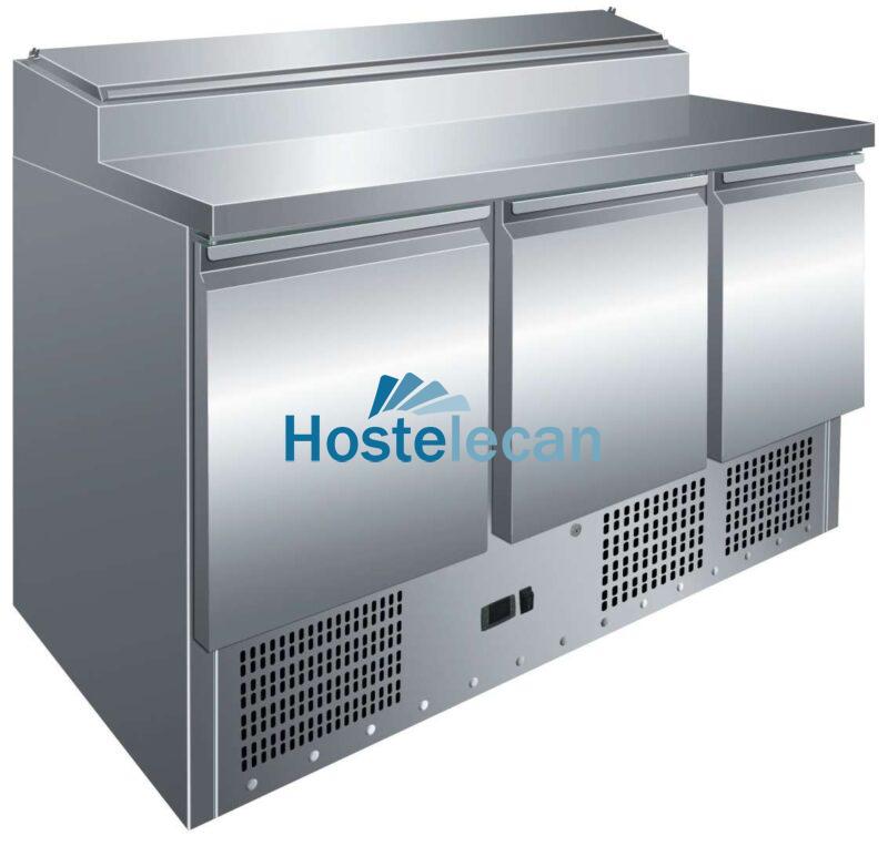 Mesa GN1/1 3 Puertas Preparación Ensaladas de 1365 x700 x1010h mm PEKIN PS300 Mesa GN1/1 3 Puertas Preparación Ensaladas de 1365 x700 x1010h mm PEKIN PS300
