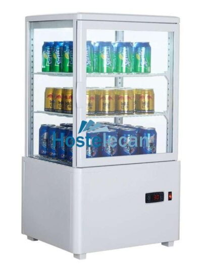 Expositor Refrigerado 4 Caras 58 litros Blanco de 447x400x819h mm Línea Pekín XC58L-B