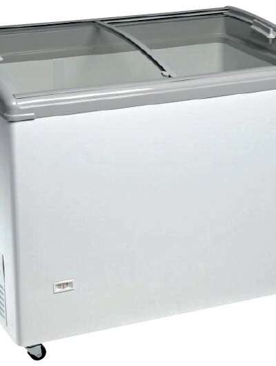 Congelador Horizontal Puerta Vidrio Curvo Corredera de 1503 x670 x900h mm AVEIRO TCHC500N