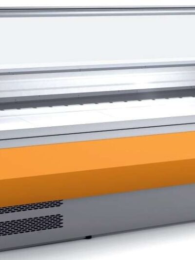 Vitrina Refrigerada Cristal Curvo Fondo 800 dim.2995x800x1235h mm Línea Córdoba VED-8-30-C