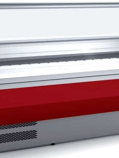 Vitrina Refrigerada Cristal Curvo Fondo 900 dim.1525x940x1235h mm Línea Córdoba VED-9-15-C