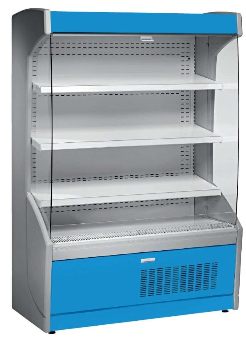 Mural Refrigerado Expositor 4 Estantes Fondo 700 de 1530 x700 x1998h mm AVEIRO MPL150-A azul